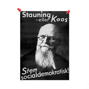 Plakat 'Stauning - eller Kaos'