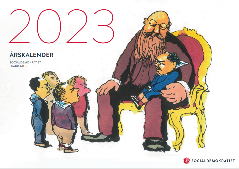 Årskalender 2023 – Socialdemokratiet i karikatur